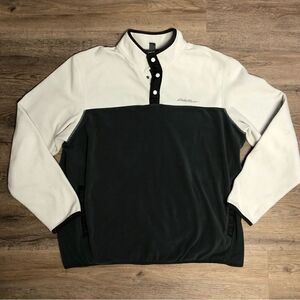 Eddie Bauer Mens Grey & Cream Pullover Size XL